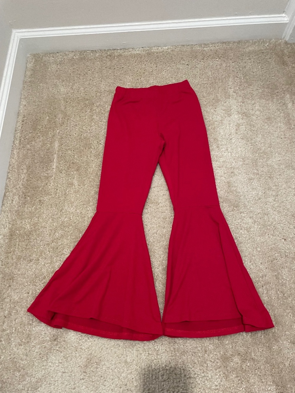 Kids Pants, Red, Bell Bottom, Size S